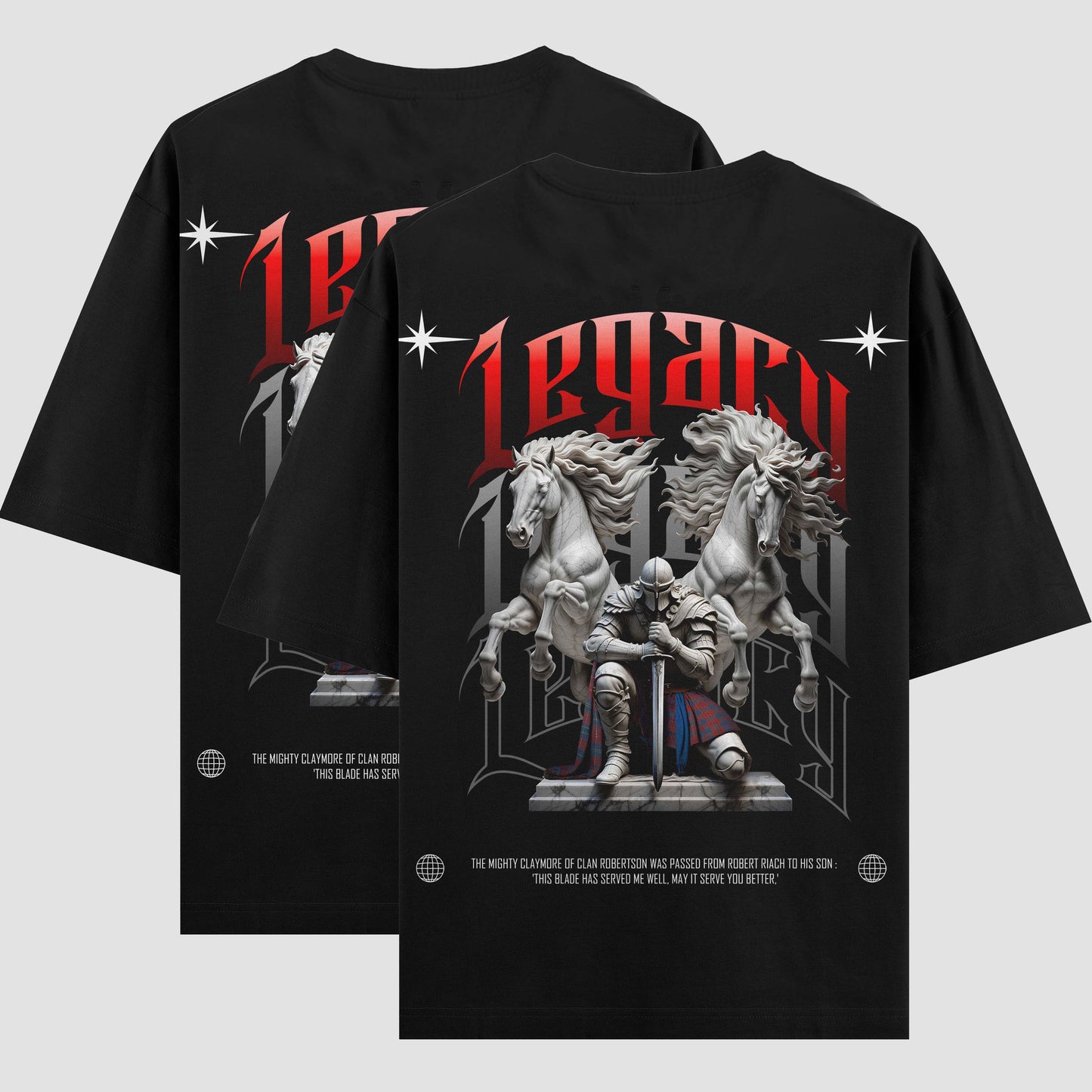 Pack 2 T-Shirts "LEGACY PÈRE FILS" – Édition Écosse